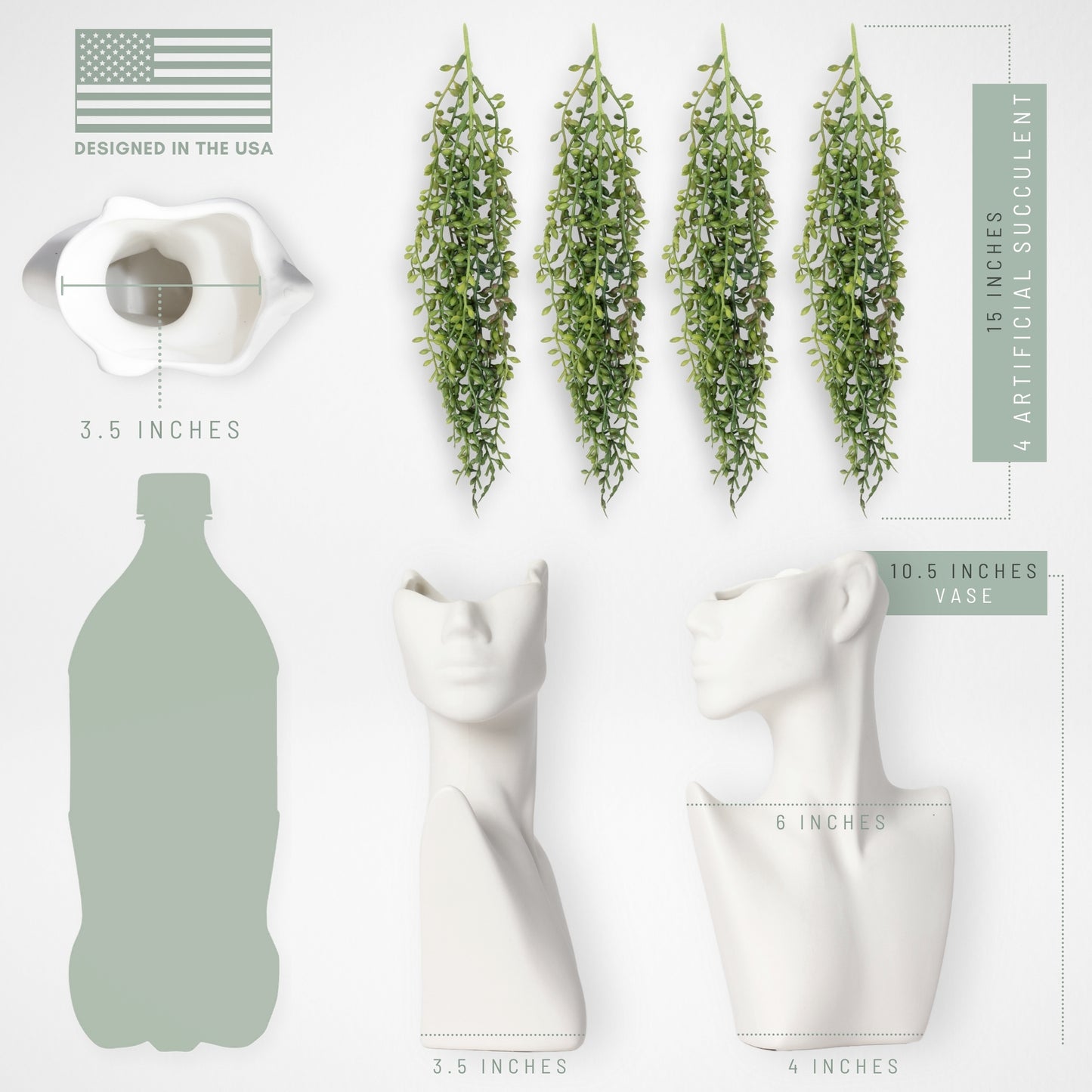 Botanical Beauty- Matte White
