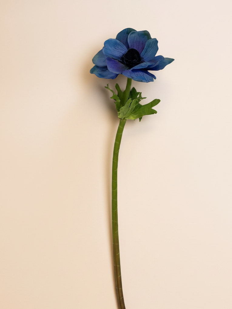 Real Touch Anemone - Blue 15.5"