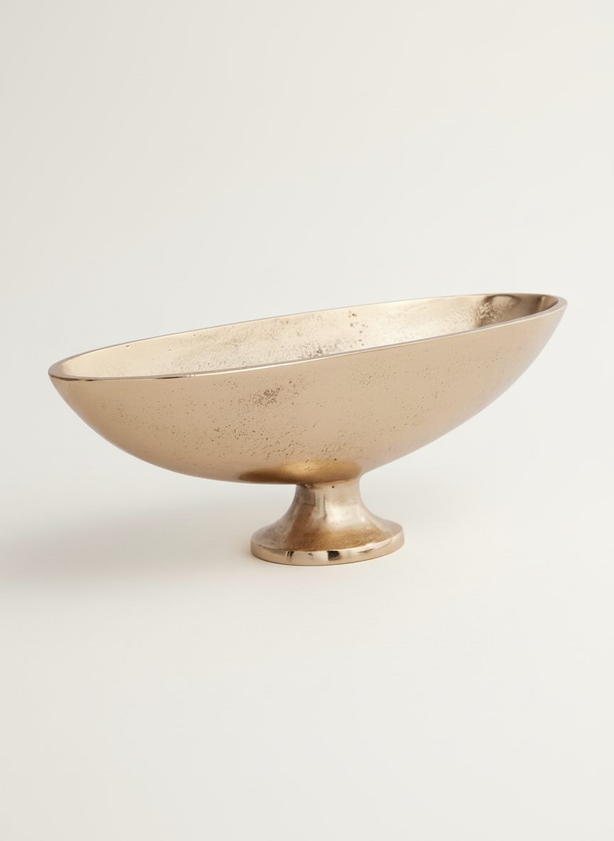 Gilded Chantilly Compote Vase