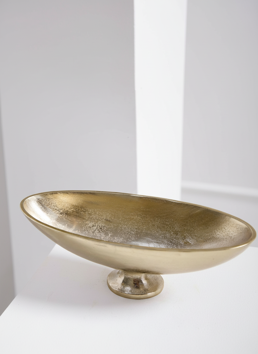 Gilded Chantilly Compote Vase