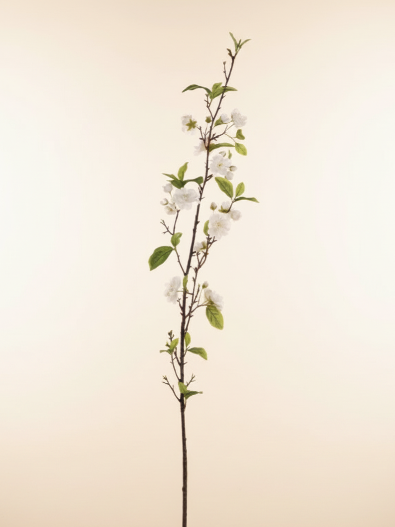 Cherry Blossom Branch 47" - White