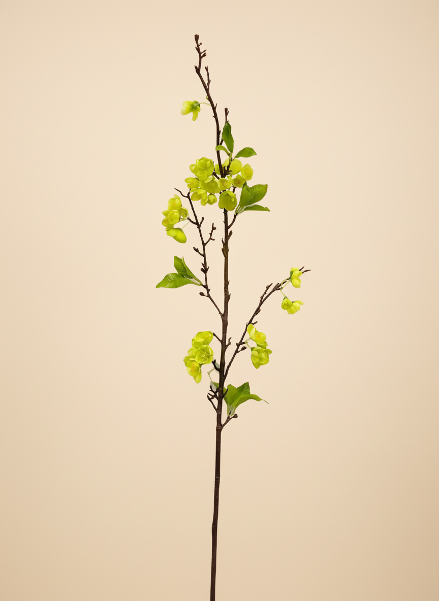 Plum Blossom Branch 44" - Green