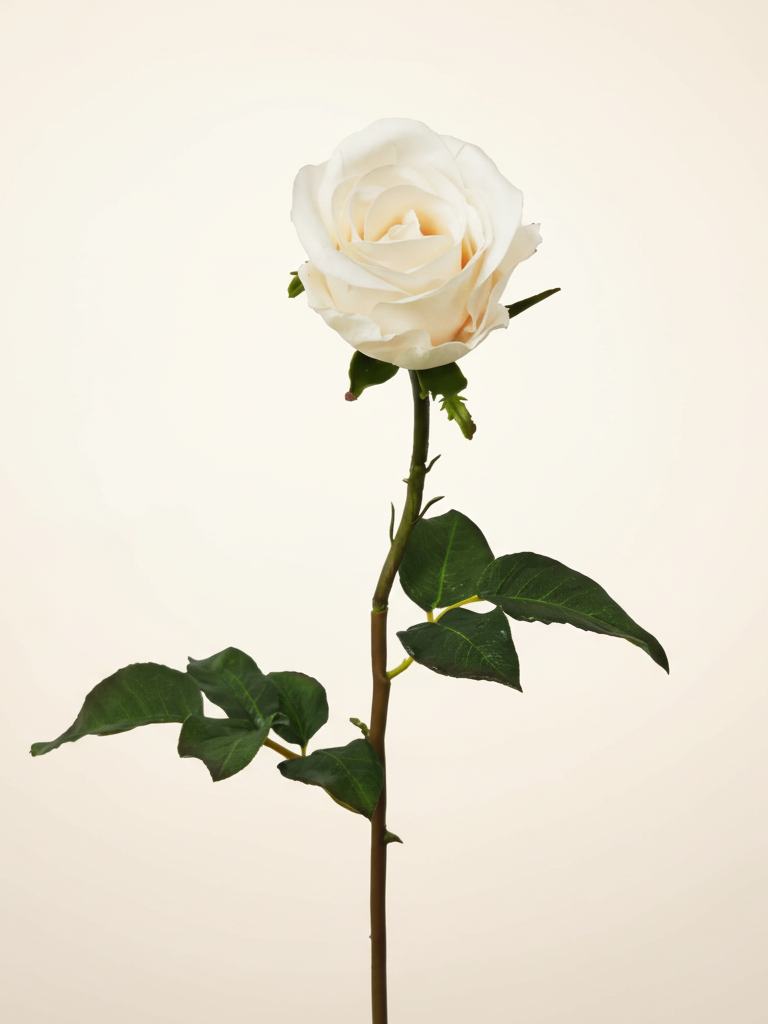 Real Touch Rose Juliet Bud 20.5" - Beige