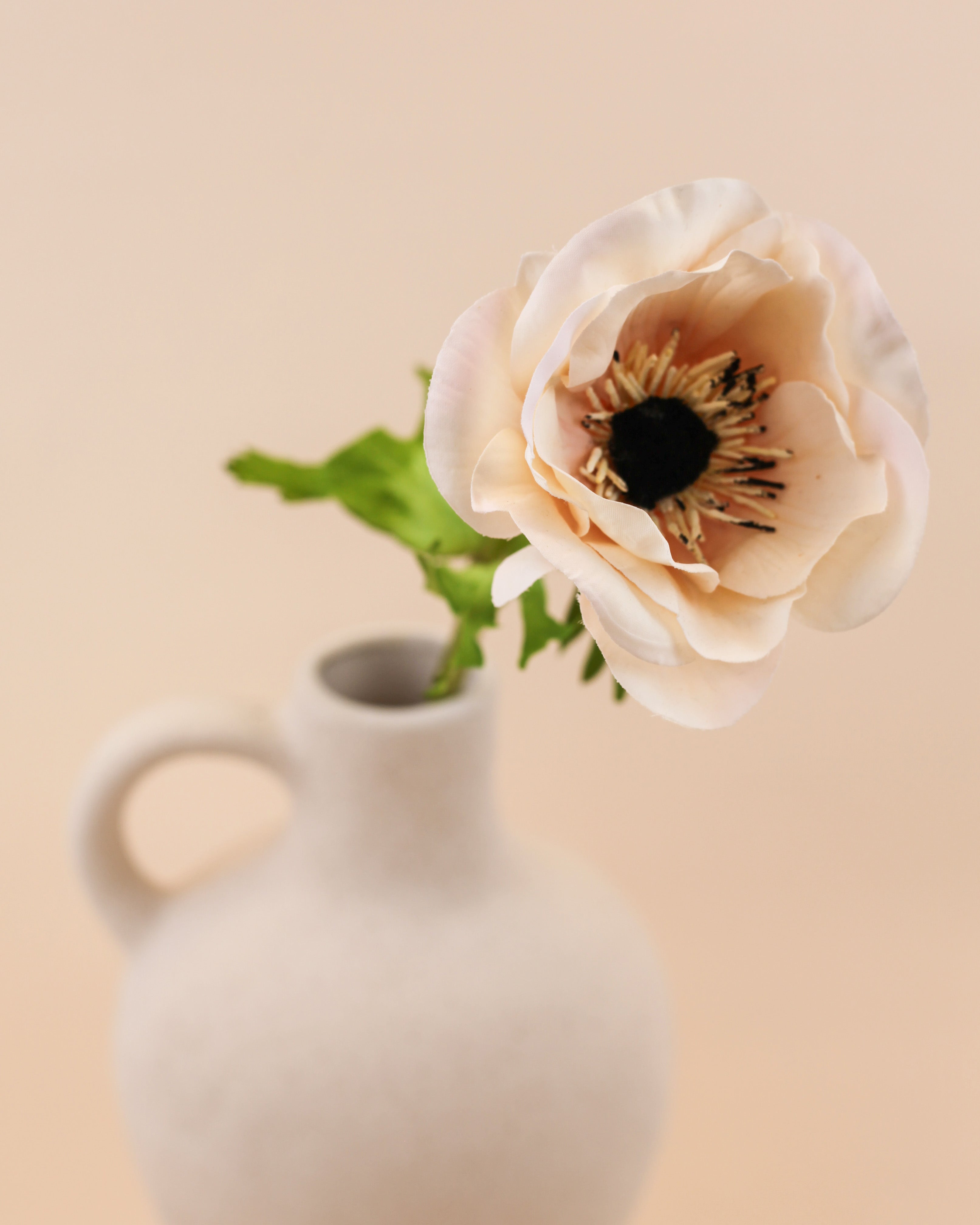 Real Touch Anemone - Cream Wine