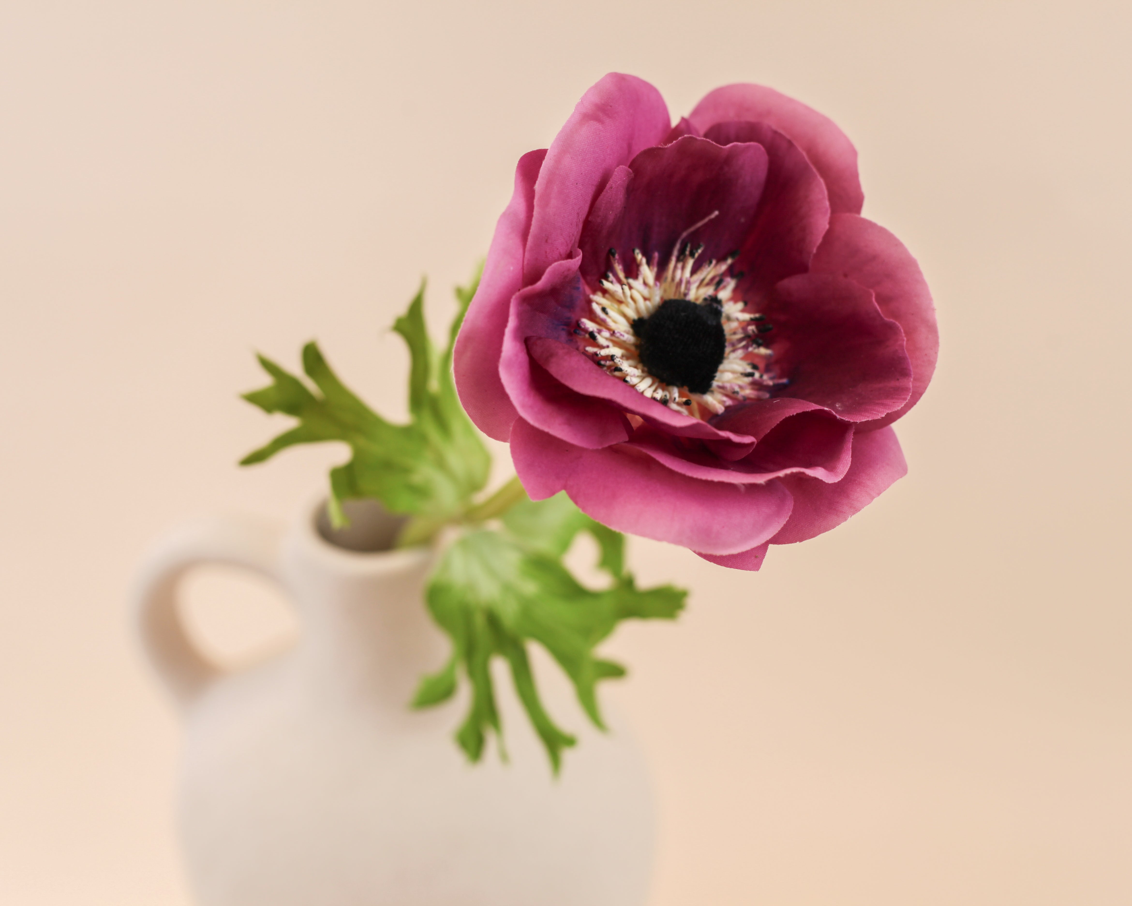 Real Touch Mother Poppy Anemone - Purple