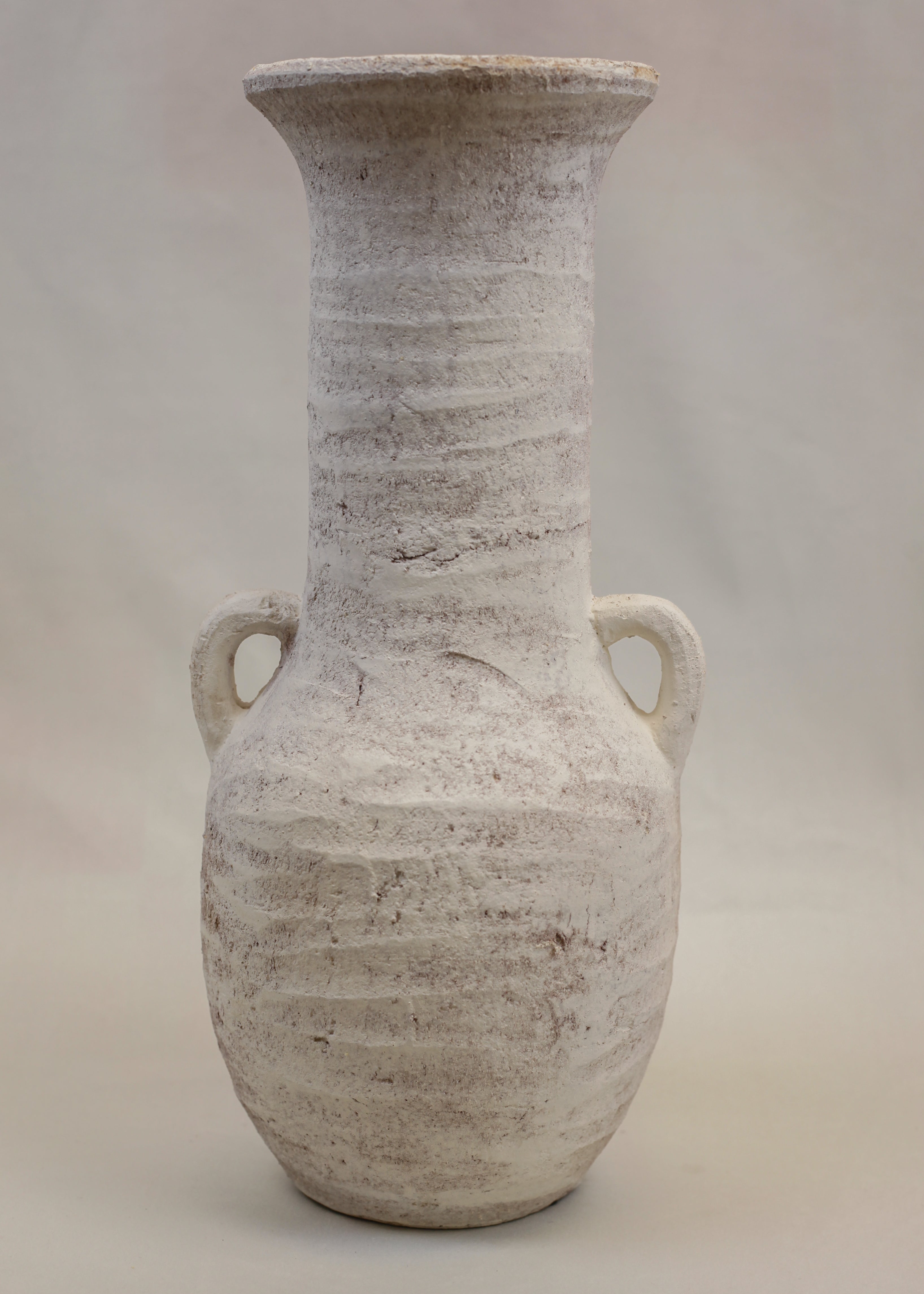 Nomad White Textured Ceramic Vase (19")