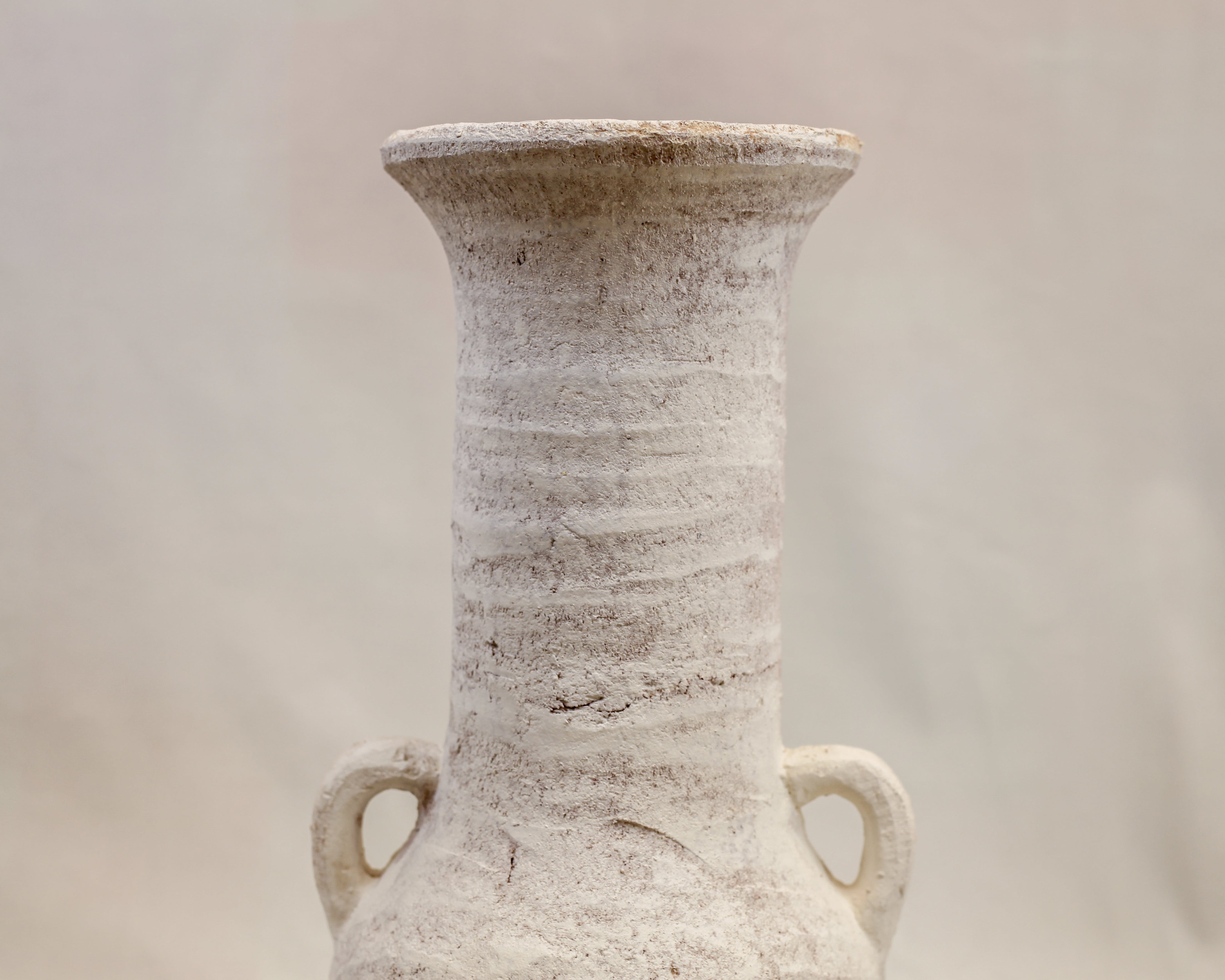 Nomad White Textured Ceramic Vase (19")