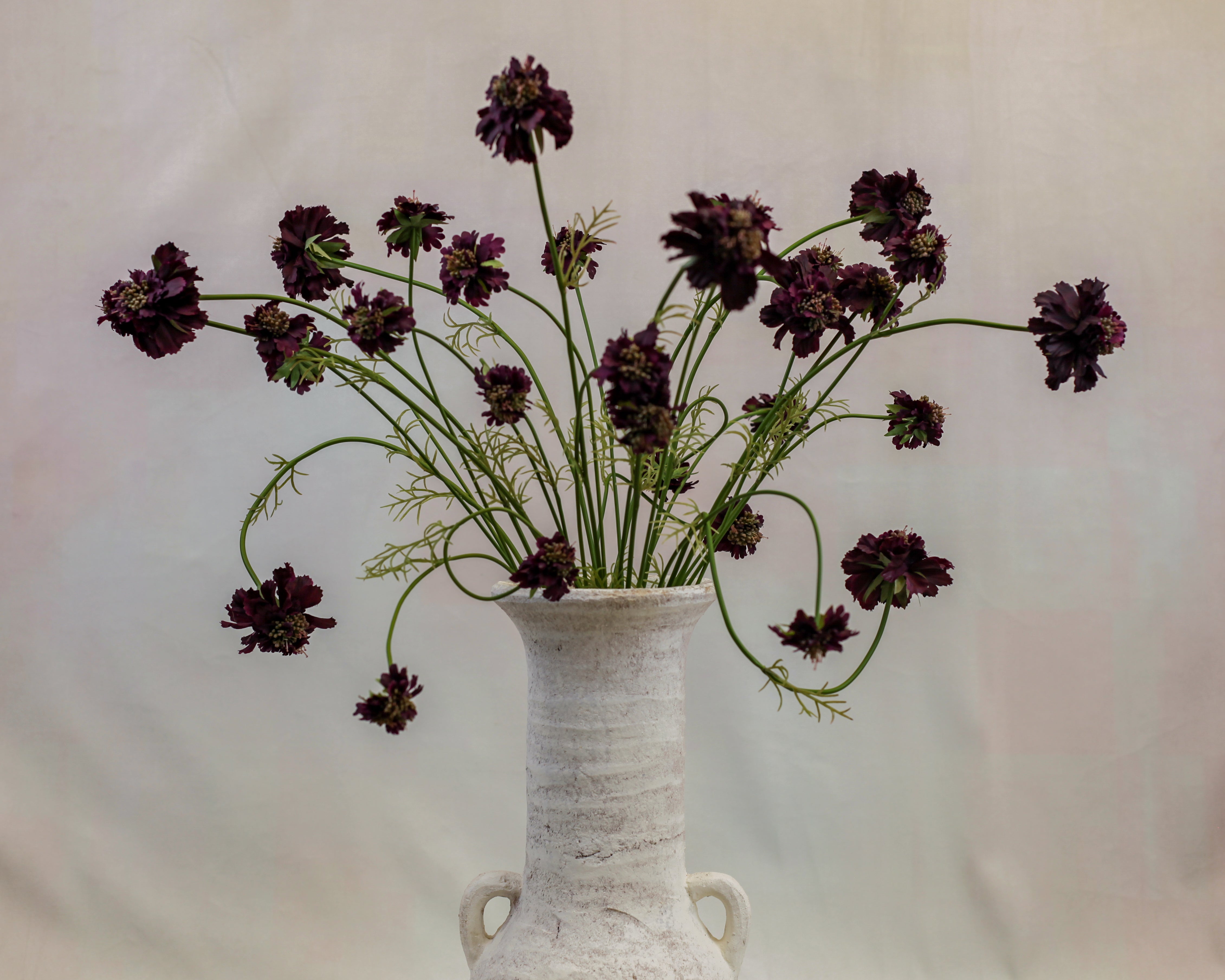 Nomad White Textured Ceramic Vase (19")