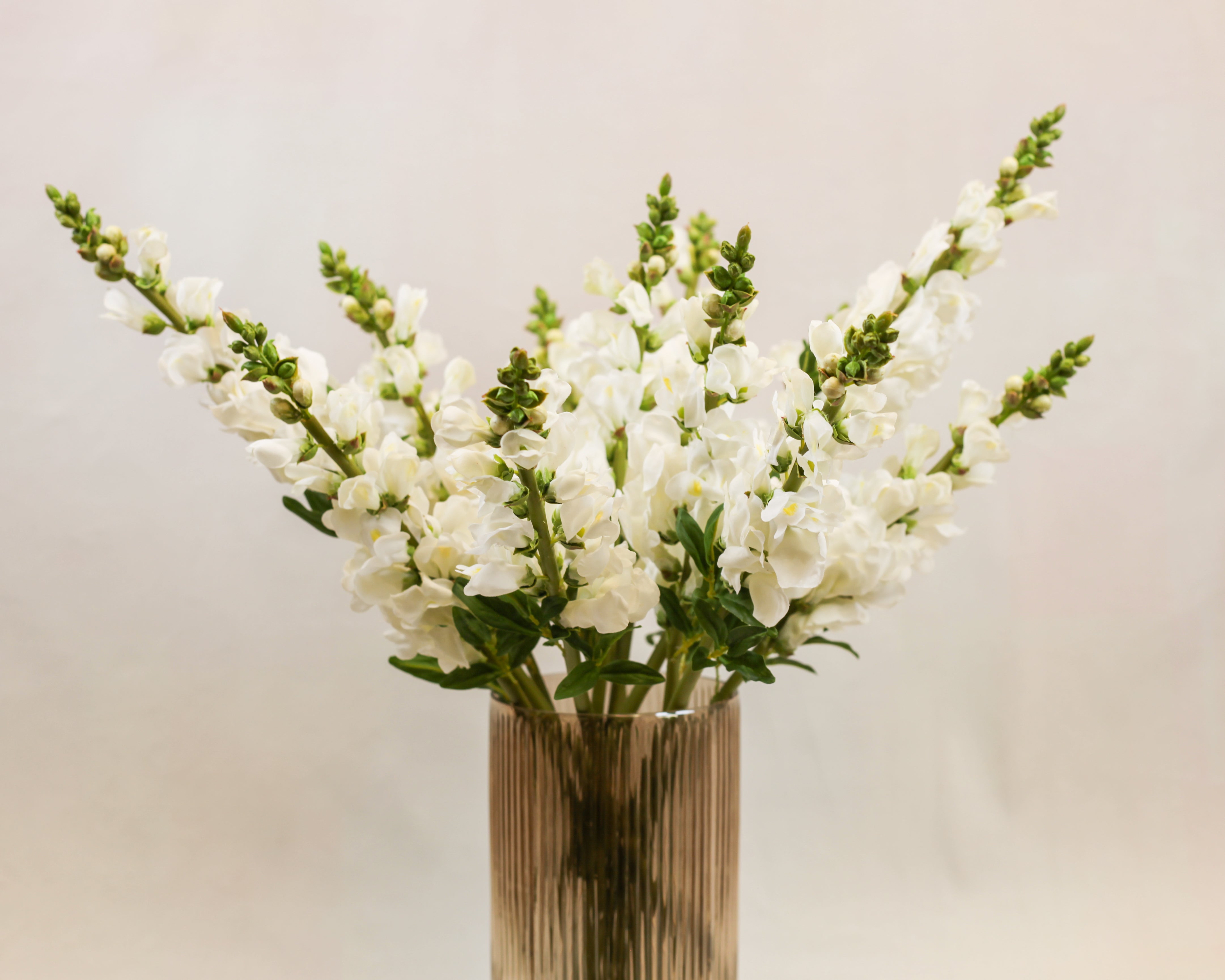 Ribbed Sand Glass Vase (12")