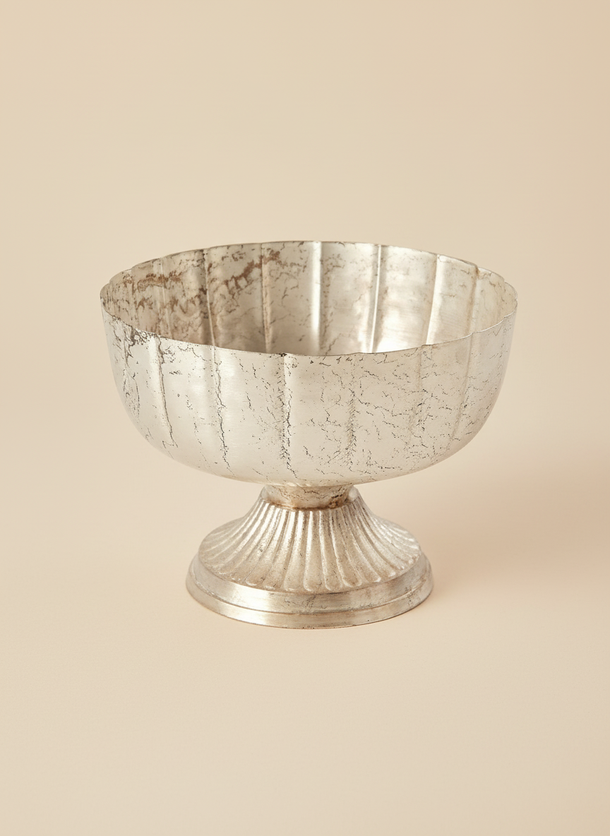 Champagne Doré Compote Vase