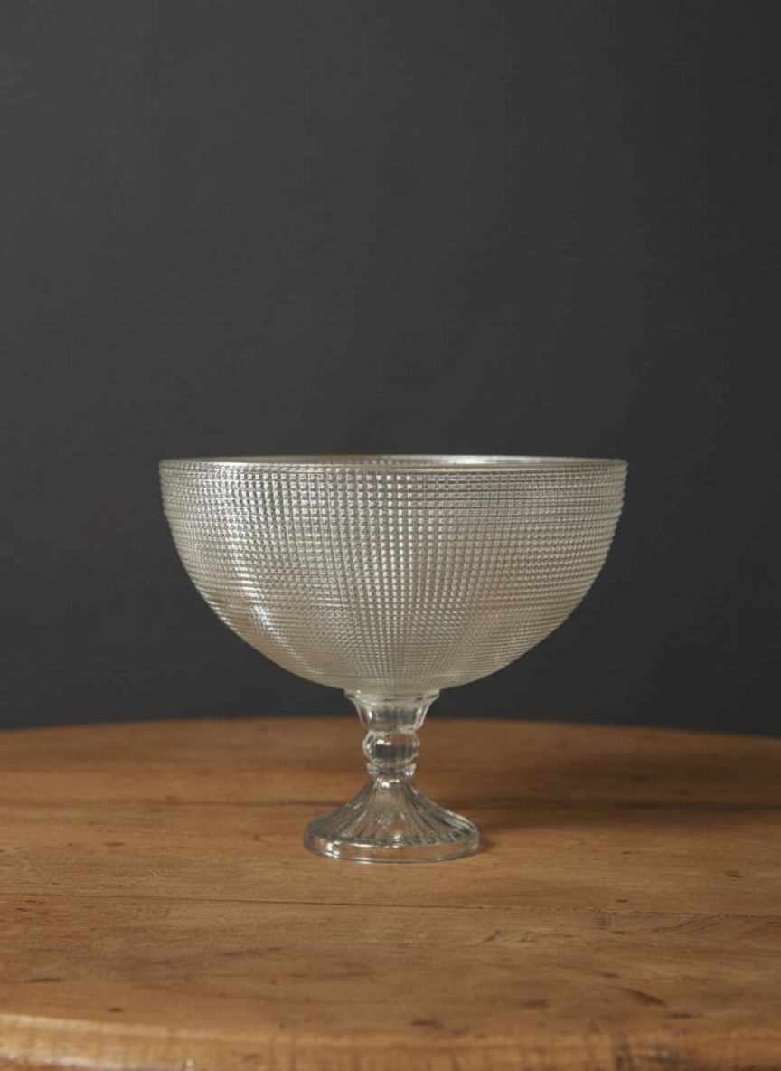 Lumière Glass Compote Vase