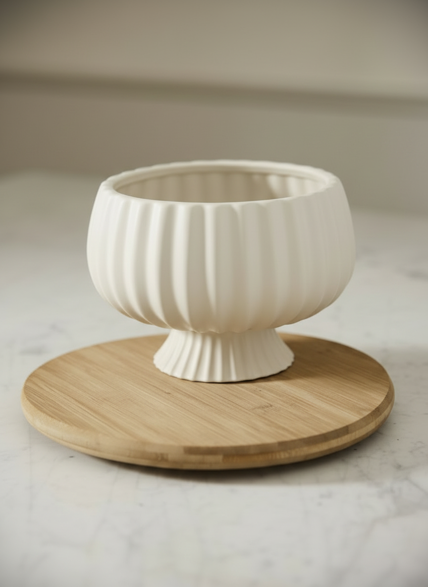 Maison Ivory Compote Vase