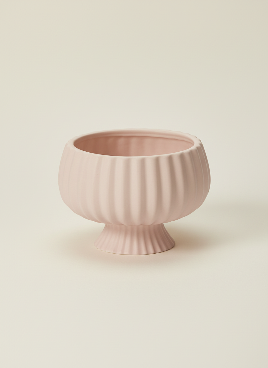 Maison Shell Pink Compote Vase